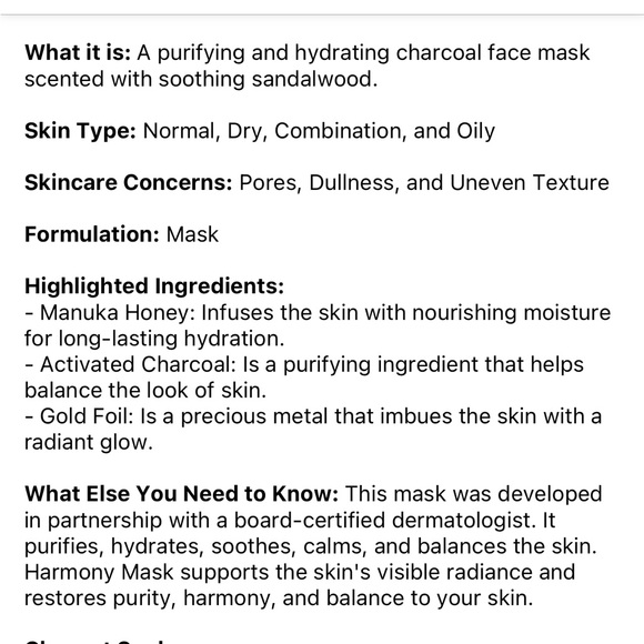 Keys Soulcare Harmony Mask - Picture 3 of 3